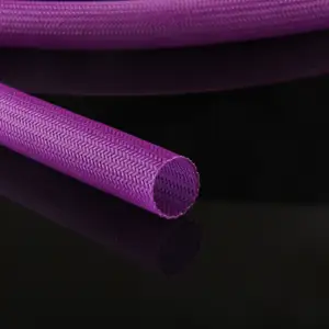Защитная плетеная растягивающаяся кабельная оплетка из ПЭТ