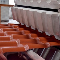 Tuiles de toit de style espagnol, bardeaux de toiture en plastique, feuilles de toiture ondulées en plastique