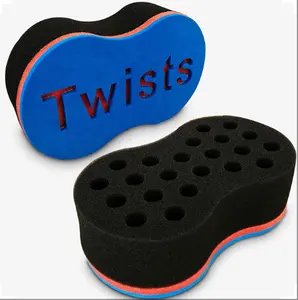 Afro Tóc Twist Sponge Ma Thuật Hai Mặt Tóc Con Lăn Miếng Bọt Biển Cho Châu Phi