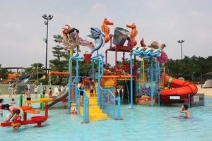 Parc aquatique fantaisie, grand parc d'eau avec toboggan en fibre de verre, - Product Image 6
