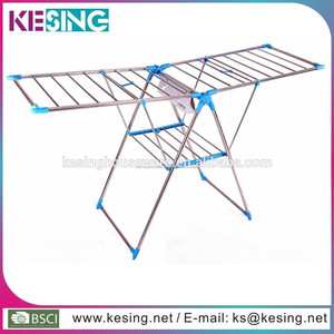 el uso de interior plegable de acero inoxidable soporte de ala de gaviota forma estante de la ropa - Product Image 1
