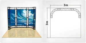 Outdoor Iron Trade Show Truss Booth Square Lighting Aluminum Truss