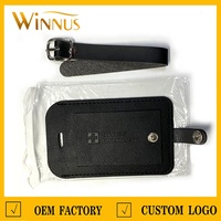 Etiquetas de Equipaje de Cuero Sintético Personalizadas con Logotipo y Nombre para Regalos Promocionales, Etiquetas de Maletas de Viaje