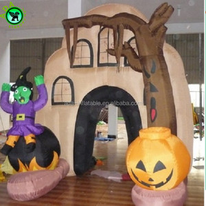<span class=keywords><strong>2018</strong></span> evento de Halloween decoración al aire libre arco inflable con bruja calabaza y para casa embrujada ST865 - Product Image 1