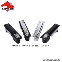 Serrure de porte de panneau électrique de poignée d'oscillation de support de serveur LM-818-4 pour le système d'alimentation
