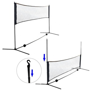 Set di rete da Badminton portatile pieghevole diretta in fabbrica 4M regolabile in altezza prezzo all'ingrosso attrezzature da campo - Product Image 4