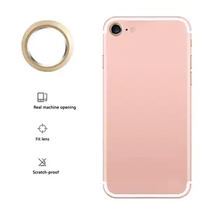 Phía sau Trở Lại Máy Ảnh Glass Lens Bìa với Khung Đối Với iphone X XR XS XS MAX - Product Image 3