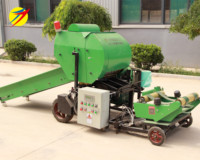 Broyeur de maïs automatique à double grue, ensacheuse de foin, tout-en-un, composant moteur principal, haute productivité, 5,5 kW, 40-80 kg/balle, en vente