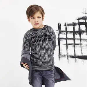 Vêtements en laine biologique pour enfants, pull tricoté