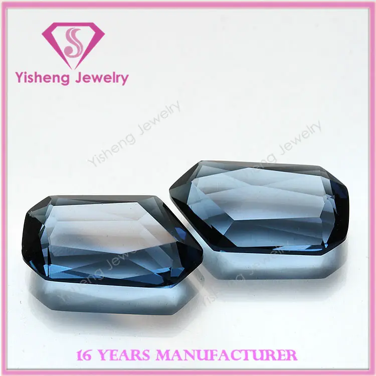 Clear Loose Glass YY Gems Blue Sapphire Names Stones Cutting Machine