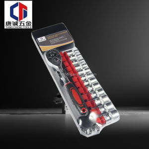 TC TOOLS 17PC stampo a iniezione Base Auto 1 / 2 "professionale di classe Drive Bit Socket Set e Ratchet reversibile - Product Image 4