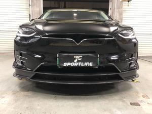 คาร์บอนไฟเบอร์ Auto ด้านหน้าสำหรับ <span class=keywords><strong>Tesla</strong></span> รุ่น <span class=keywords><strong>X</strong></span> 75D 90D P90D 100D P100D 16-18 - Product Image 4