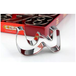 3 ''số lượng lớn OEM Cookie bánh quy Cutter Set thép không gỉ 9 Piece chữ số Cookie Máy cắt khuôn Set fondant trang trí - Product Image 6