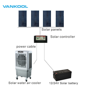 Enfriador de aire de agua evaporativo industrial de pie Vankool aire acondicionado solar aires acondicionados aire acondicionado - Product Image 2