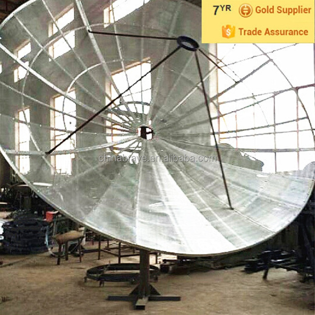 2.4m Prime Focus 3m C/ku Band Satellite Mesh Dish Rotating TV Antenna YH300M