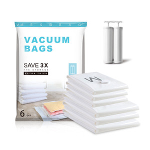 <span class=keywords><strong>Sac</strong></span> de rangement <span class=keywords><strong>sous</strong></span> <span class=keywords><strong>vide</strong></span> pliable et réutilisable pour vêtements avec pompe - Product Image 1