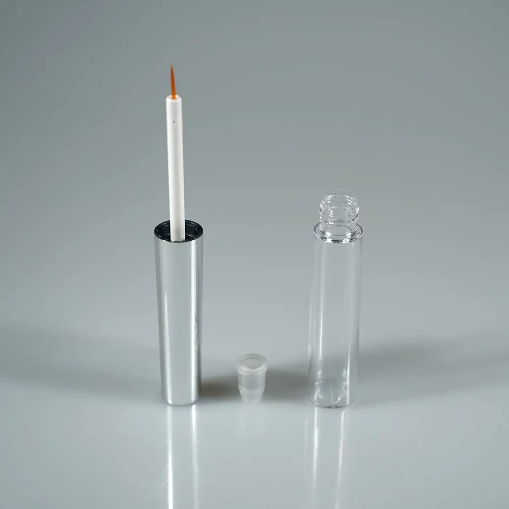 Campione gratuito di plastica vuota eyeliner tubo/eyeliner applicatore/eye liner bottiglia per il commercio all'ingrosso 8 ml
