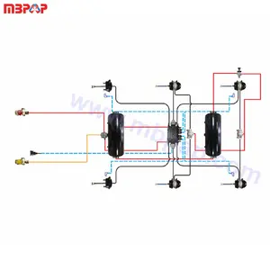 Katup Relay Katup Rem Trailer, Sistem Rem Udara untuk Rem Udara ABS