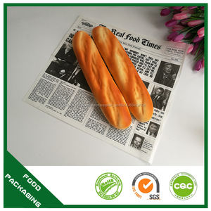 Personnalisé imprimé sulfurisé <span class=keywords><strong>papier</strong></span>, alimentaire graisse preuve <span class=keywords><strong>papier</strong></span>, pain <span class=keywords><strong>papier</strong></span> d'emballage - Product Image 3