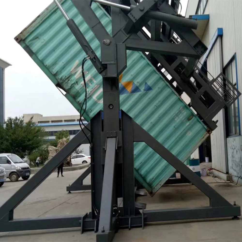 Hydraulic Container Tilter for Loading and Unloading Material 20ft Container Tilter