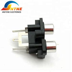 Pas cher Usine Directe Vente JTELE <span class=keywords><strong>2</strong></span> sortie <span class=keywords><strong>rca</strong></span> connecteurs 3pin <span class=keywords><strong>RCA</strong></span> Jack pour pcb mount - Product Image 6