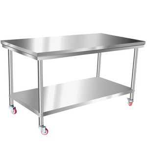 <span class=keywords><strong>Table</strong></span> de travail mobile en acier inoxydable, avec <span class=keywords><strong>roulettes</strong></span>, de haute qualité - Product Image 1