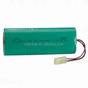 Enbar NiMH 배터리 팩 7.2V AA 2200mAh 전선 포함