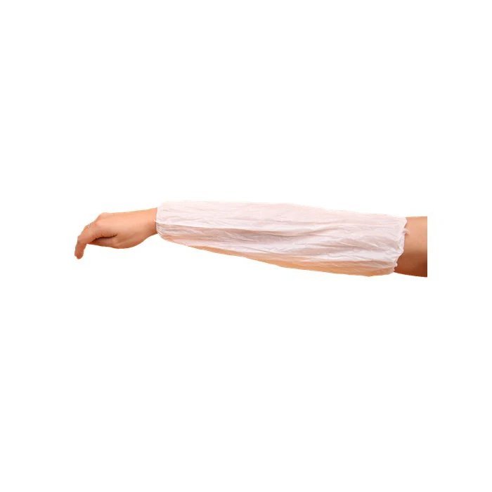 Disposable Waterproof Machine-Made White PE Sleeve Cover