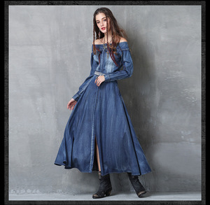 Wholesale Jeans Long Dress For Relaxed 