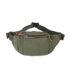 <span class=keywords><strong>Riñonera</strong></span> de Lona para Hombre, Impermeable, con Cierre de Cremallera, Estilo Casual para Correr al Aire Libre - Muestra Gratis - Product Image 1
