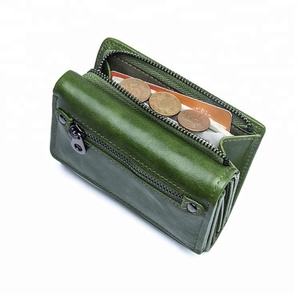 <span class=keywords><strong>Portafoglio</strong></span> <span class=keywords><strong>donna</strong></span> Design corto in pelle <span class=keywords><strong>verde</strong></span> con portamonete Lady <span class=keywords><strong>portafoglio</strong></span> a tre ante per ragazza - Product Image 3