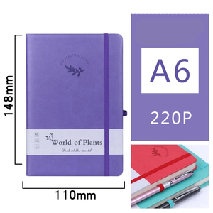 Cuaderno de cuero pu A6 con logotipo impreso personalizado, cuaderno de bolsillo, cuaderno escolar - Product Image 4