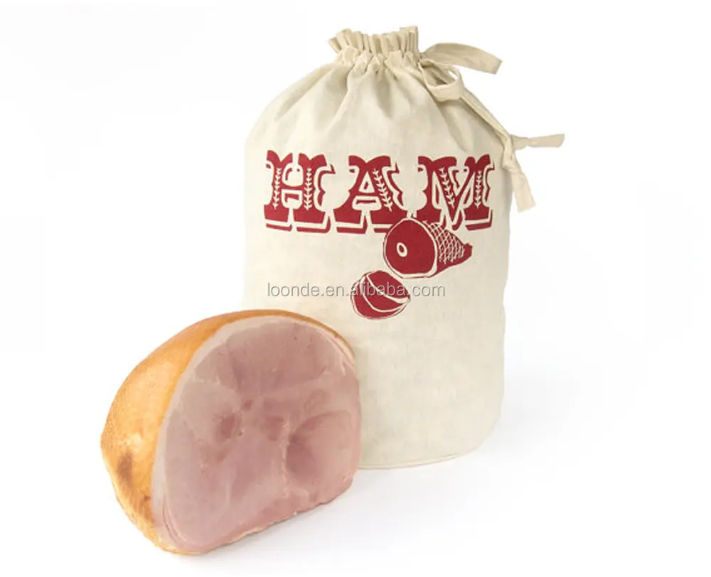 Eco-friendly Germany quality custom wholesale cotton ham bag