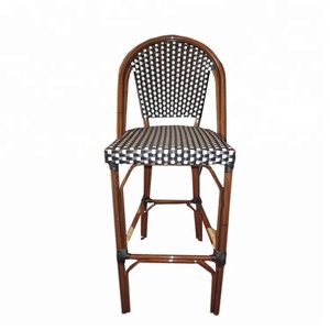 <span class=keywords><strong>Tabouret</strong></span> de <span class=keywords><strong>Bar</strong></span> en rotin noir résistant aux Uv, chaise haute, moderne, Tiki, pour <span class=keywords><strong>Bar</strong></span>, - Product Image 4