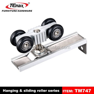 Temax DW018A rol Wardrbe geser, peredam pintu kabinet tutup lunak perangkat keras rol Wardrbe geser baru