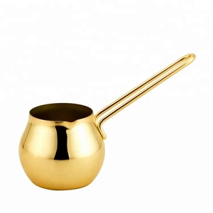 Juego de Café Turco de Acero Inoxidable con Mango de Madera Marroquí, <span class=keywords><strong>Cafetera</strong></span> de Construcción Metálica Duradera y Herramientas para Té - Product Image 1
