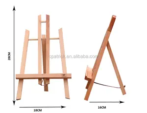 2023 30cm लंबा प्रदर्शन छात्रों के लिए एक-फ्रेम मिनी लकड़ी चित्रकारी Easels खड़े हो जाओ