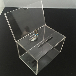 Mini boîte à donuts en acrylique transparent, pièces, avec serrure et porte-clés - Product Image 1