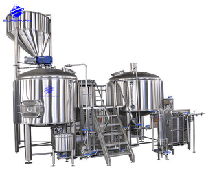 Sistema de equipo de cervecería artesanal 10bbl con Motor de cojinete de bomba Sistema de elaboración de cerveza de calentamiento de vapor semiautomático controlado por PLC - Product Image 1