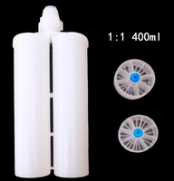 Cartouche seringue double, composant PP 50ml 1:1 2:1 4:1, distribution, colle AB, tube, mélangeur set complet, fiable, pratique,