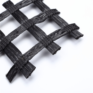 Hoge Treksterkte Warp Gebreide Polyester Geogrid Gebruikt voor Spoorweg Foundation - Product Image 2