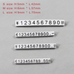Espositore a cubo in plastica nera con numeri per cartellini prezzo, accessorio per gioielleria - Product Image 4