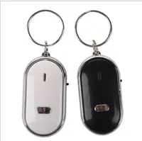 프로모션 LED 키 체인 도매 무선 가방 수하물 휴대 전화 분실 스마트 추적기 작은 휘슬 키 파인더 빛