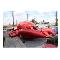 Modèle de homard gonflable géant / Gros écrevisse rouge gonflable / Langouste gonflable pour la décoration publicitaire en extérieur