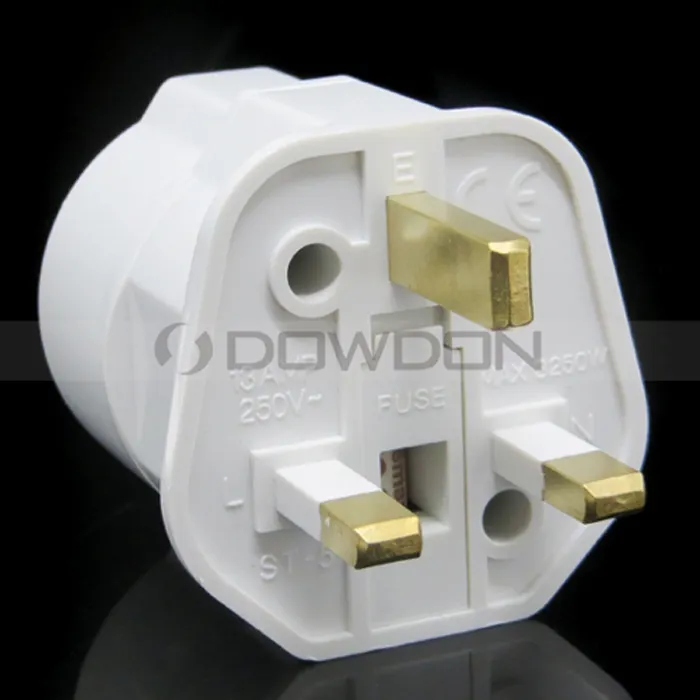 Adaptador de potência ac 250v 16a, conversor plug ru tomada da ue