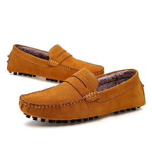 Latest Design Breathable Winter Warm Navy Fur Loafers <strong>Slippers</strong> <strong>Moccasins</strong> <strong>for</strong> <strong>Men</strong> - Product Image 6