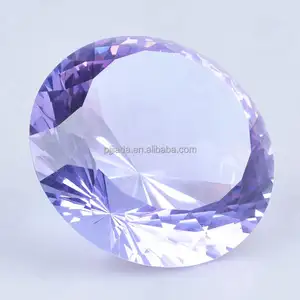 Ornements décoratifs pour la maison cadeaux de fête de mariage 3CM guirlande Chakra Spectra Laser Cut Crystal Glass Diamond Paperweight