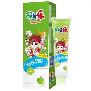 40g professional Supplier Yayala children's nutritional toothpaste/orange/apple