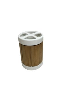 Ceramica con accessori per il <span class=keywords><strong>bagno</strong></span> in bambù <span class=keywords><strong>Set</strong></span> da <span class=keywords><strong>bagno</strong></span> classico per la decorazione della casa - Product Image 5