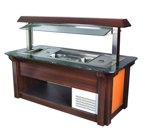 <span class=keywords><strong>Mostrador</strong></span> de Buffet/Barra de Ensaladas/Vitrinas Refrigeradas Abiertas para Ensaladas (M-P1830FL4) - Product Image 6
